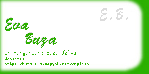 eva buza business card